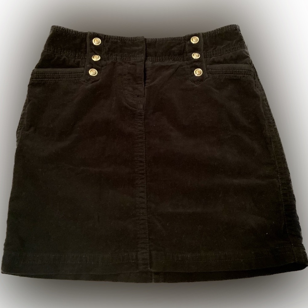 White House Black Market Corduroy Mini Skirt (size: 0)